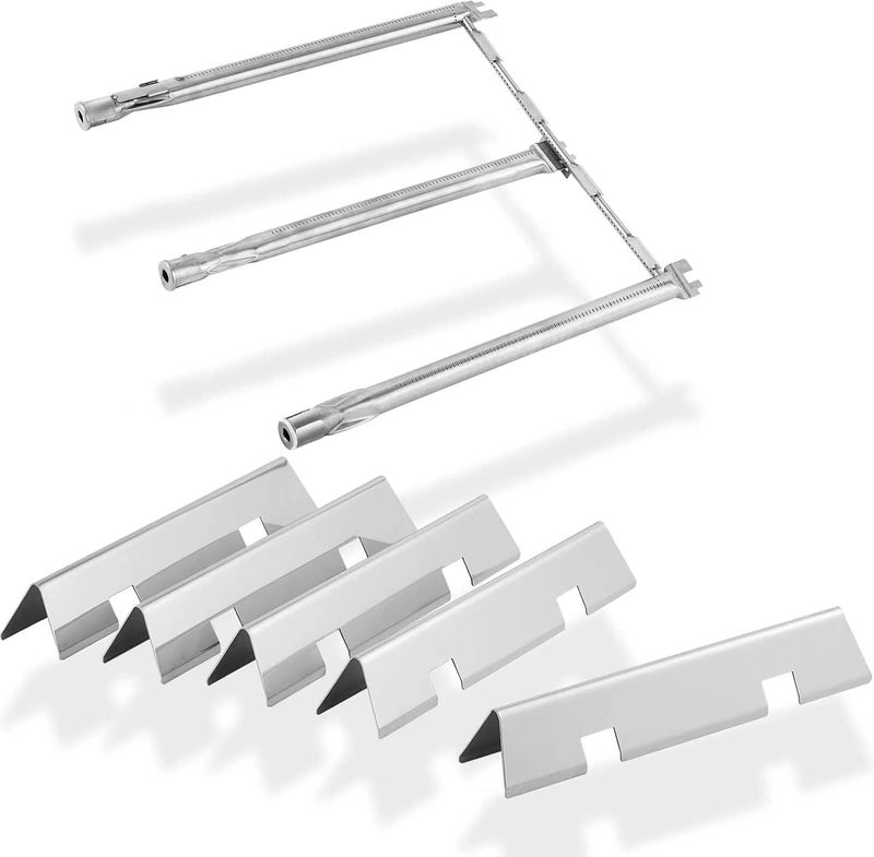 Charbrofire Spirit and Spirit II 300 Series 7636 Flavorizer Bars 69797 Burner Replacement Parts for Weber Spirit E310 E320 E330 S310 S320 S330 SP310 SP320 SP330 68950 Tube Burner Kit and More - Image 1
